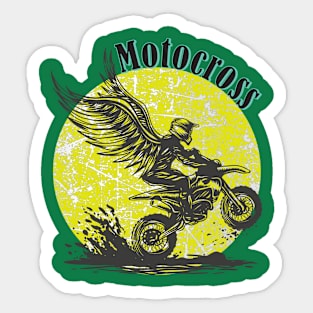 Motocross Biker is a life on the Road Sticker